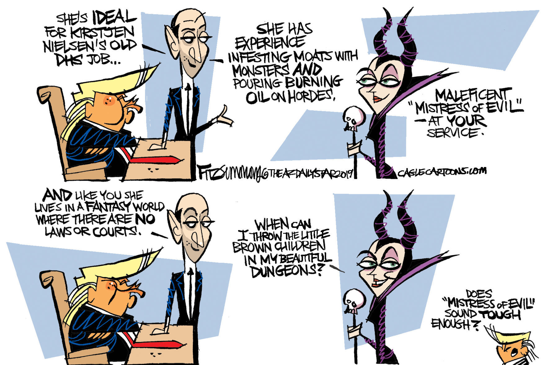 Daily Fitz Cartoon: Kirstjen Nielsen